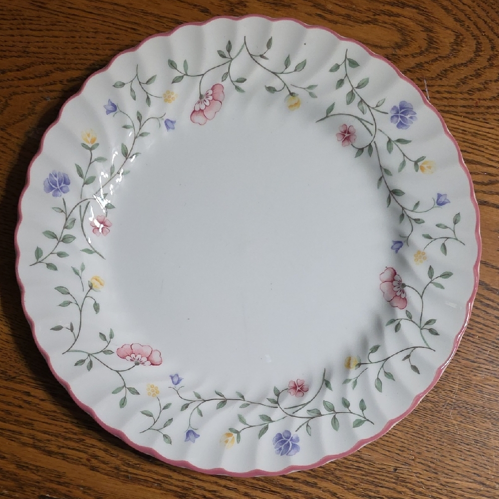 (2) 9.75" Summer Chintz By Johnson Brothers Dinner Plates